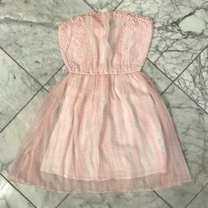 Pink Lace Abercrombie Dress, Size XS